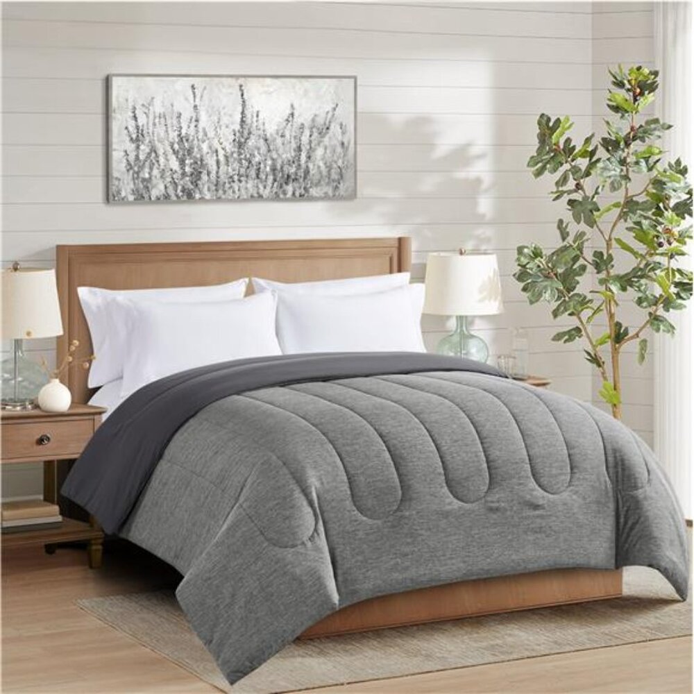 Super Soft Microfiber Reversible Comforter, Full/… - image 6